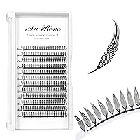 Vista 12 de YY - Extensiones de pestañas Y, rizo D, 0.003 in, 0.315-0.591 in, bandeja mixta, extensiones de pestañas con volumen, fácil aplicación en abanico