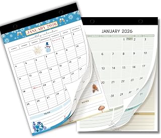 2026-2027 Fridge Calendars by Strive Zen, Magnetic Refrigerator Calendar Pad, Planner, A5 Size, Perfect for Separate Scheduling, Appointments, January 26 - December 27, Small, 24 Months