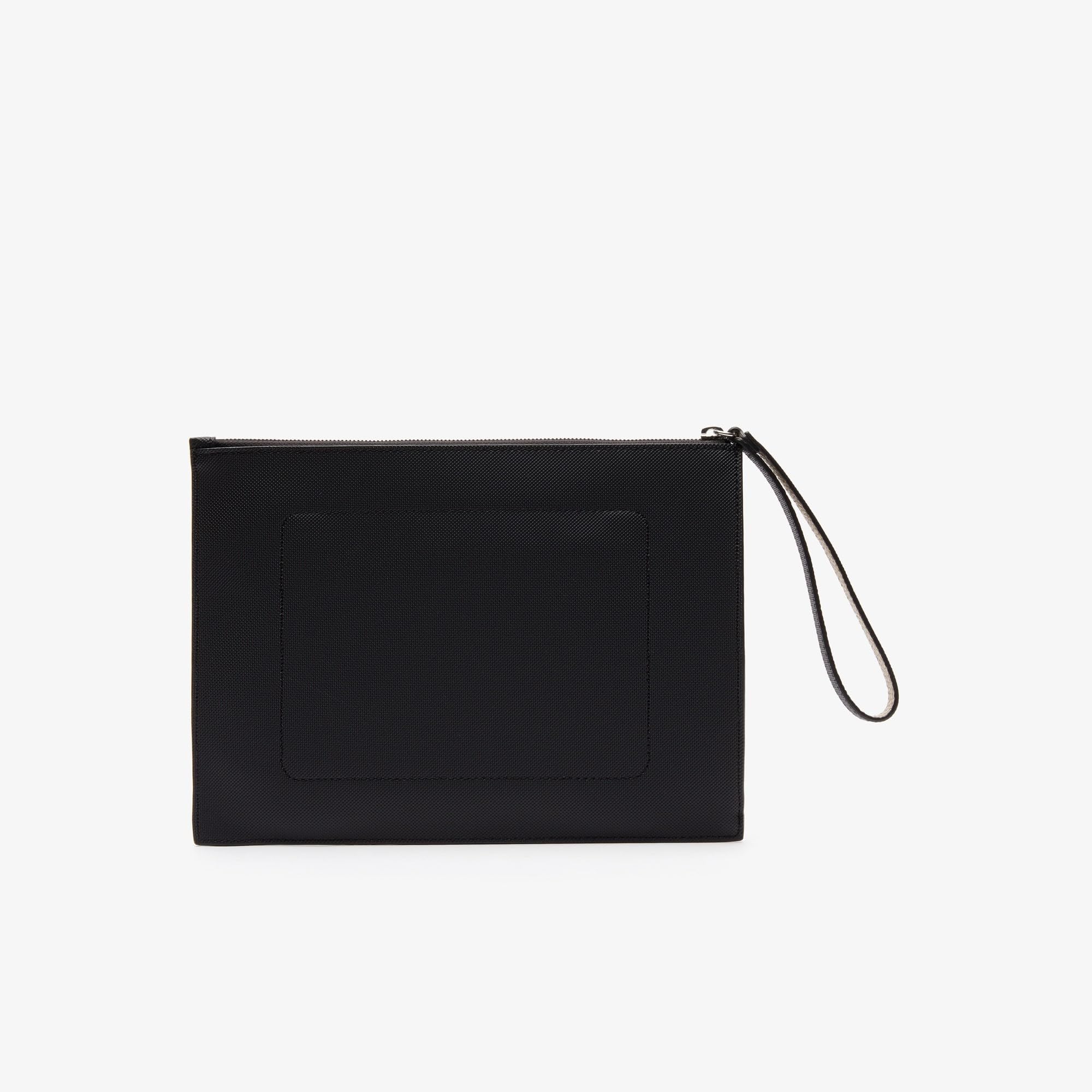 Lacoste Women Clutch, Bolso de Mano Mujer, Noir Farine
