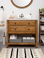 Vista 2 de StorageWorks Cesta para Tanque de Inodoro para Baño, Cesta de Almacenamiento Redonda de Mimbre de Cuerda de Papel para la Parte Superior Trasera