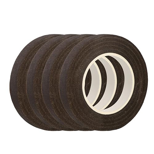 Miniatura 41 de DECORA 1 rollo de cinta floral negra de 1/2 pulgada por 30 yardas para ramo de tallo para arreglos florales, proyectos de manualidades, ramilletes