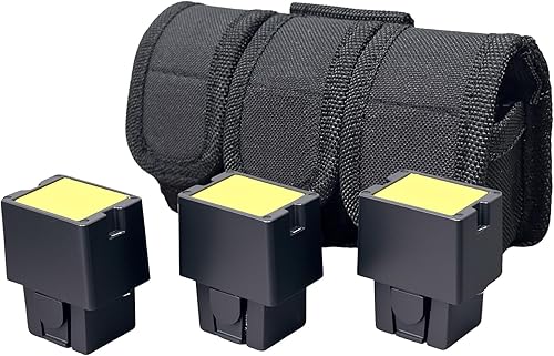 Paquete de 3 cartuchos de pistola aturdidora con bolsa de almacenamiento.