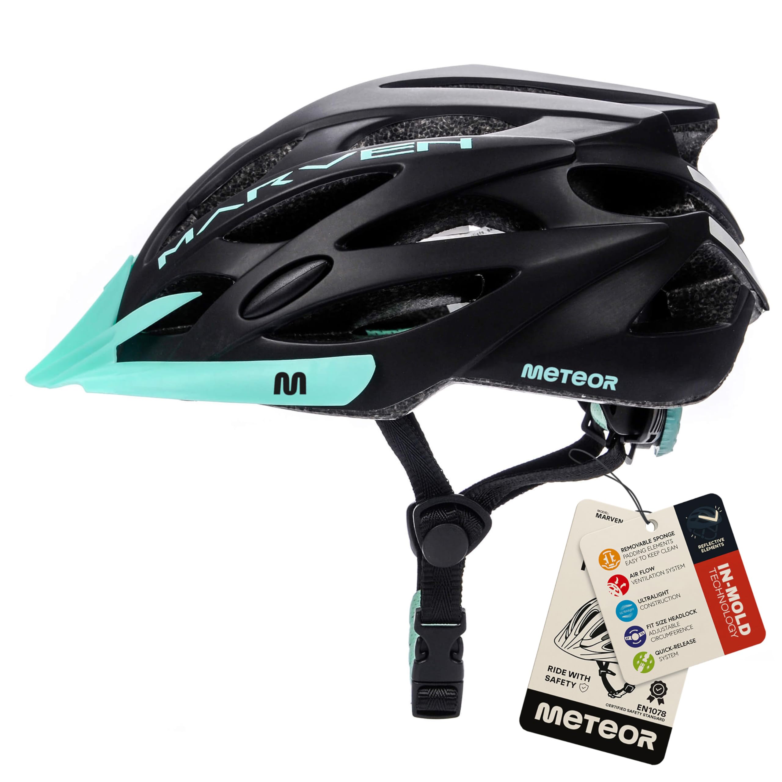 Casque Vélo VTT et VTC Adulte Jeunesse Unisexe Casque de Cyclisme de Réglable de Sport pour BMX Skate Scooter Patines Conçu pour la Sécurité des Utilisateur Marven