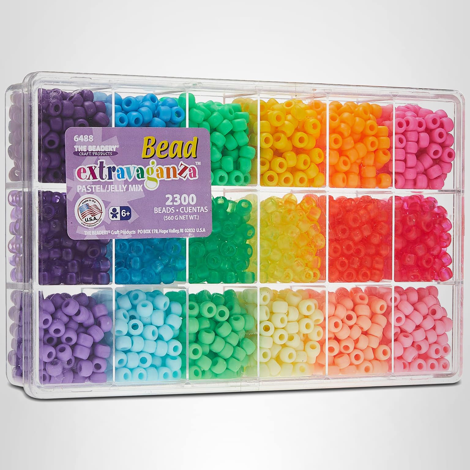 Amazon.com: Bead Extravaganza Bead Box Kit 19.75oz - Pastel