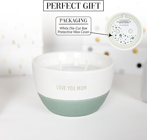 Miniatura 10 de Pavilion - Love You Friend - Vela perfumada de 11 onzas con cera de 11 onzas, mensaje sorpresa secreto, doble mecha, jazmín, tranquilidad, vela