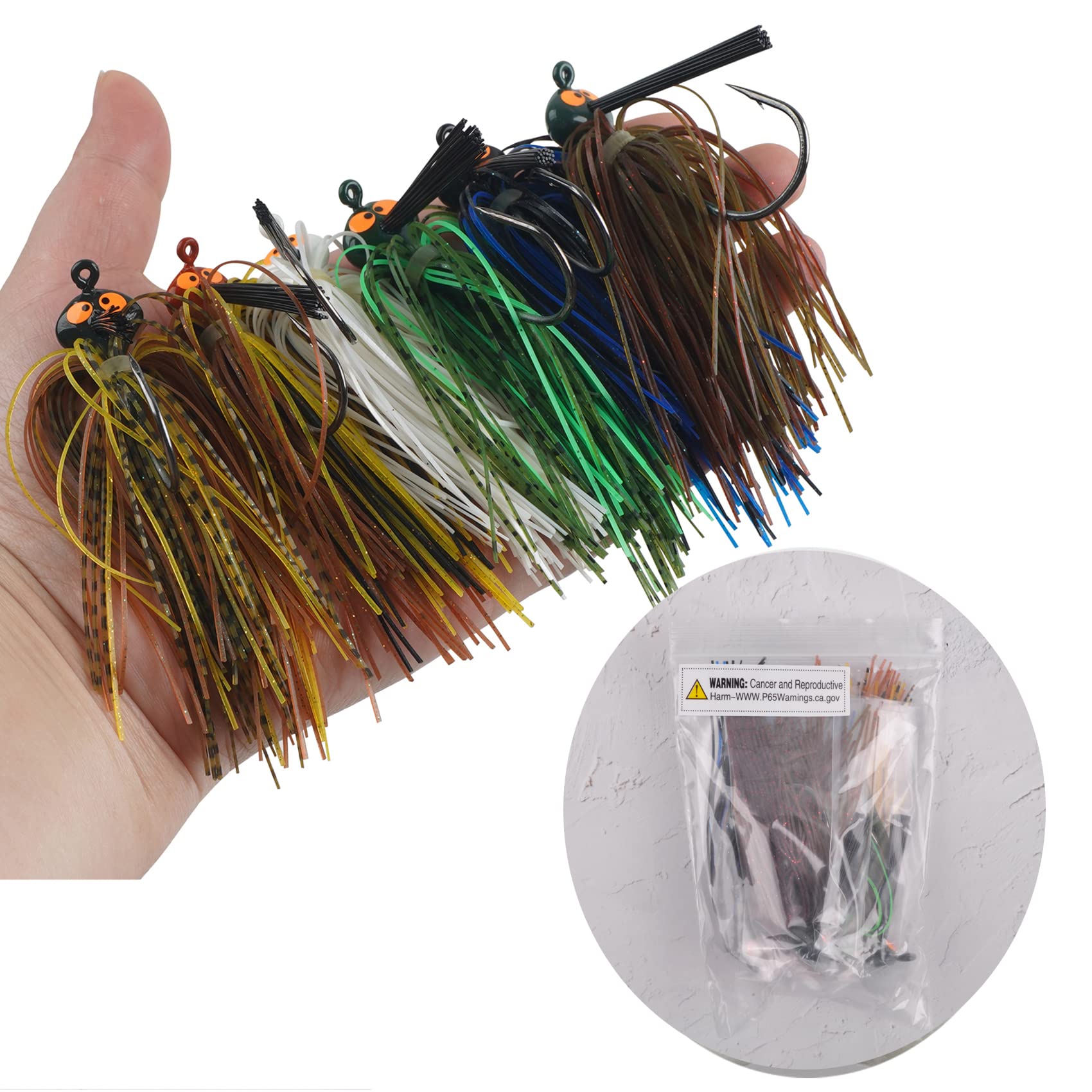 NORTHLAND TACKLE Reed-Runner Magnum Spinnerbait – 1oz Weedless Bass & Pike Lure | #6/O Hook White Skirt