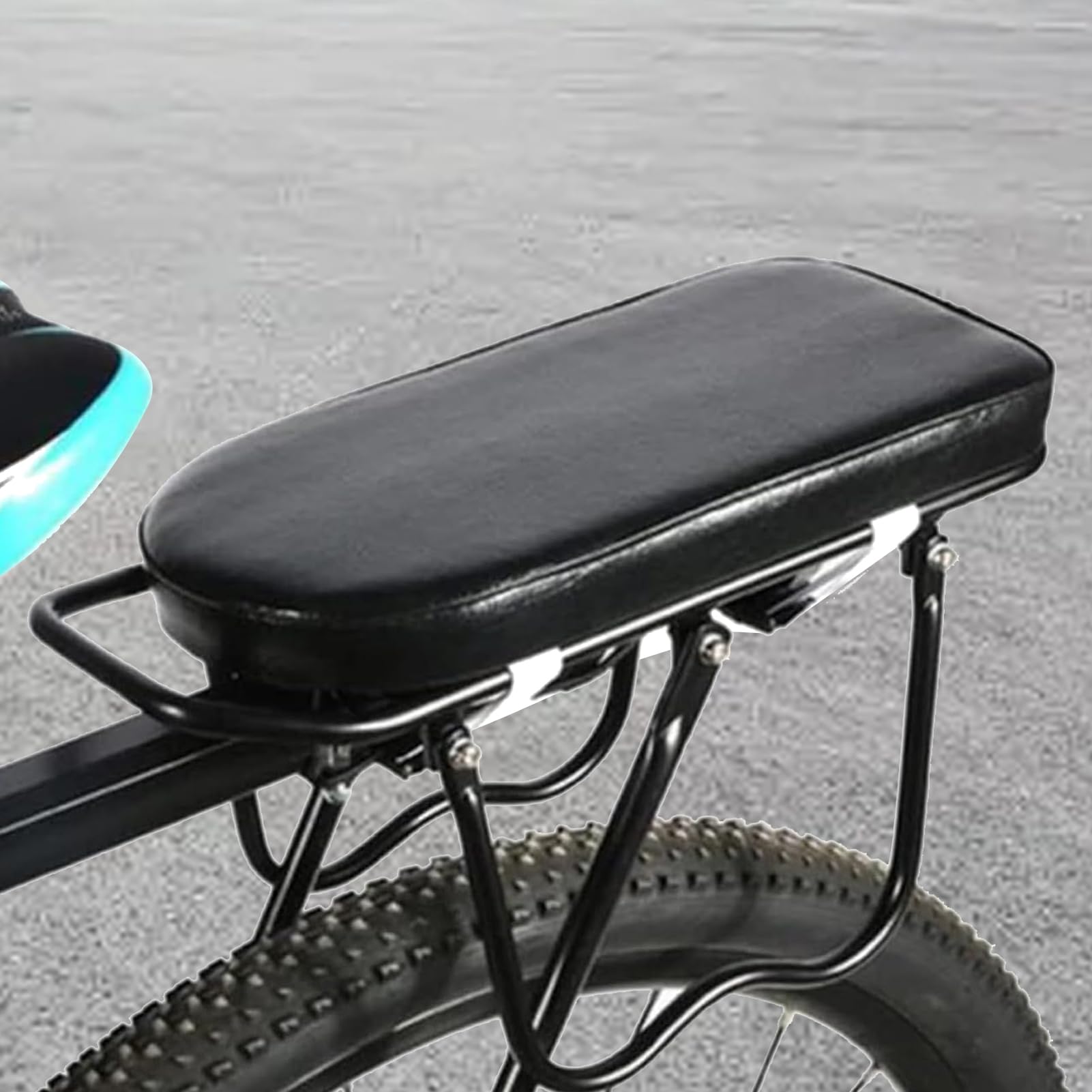 Cuscino per sedile posteriore per bicicletta, sportivo, con manichino, ergonomico, per carichi, scooter, sport, famiglia, scuola, pendolari, spiaggia