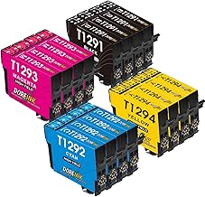 DOREINK T1295 Multipack Compatible with Epson WF 3520 Printer Cartridges WF 3540 Cartridge for Epson T1291 T1292 T1293 T1294 WF-7525 WF-7515 Stylus SX235W SX425W SX445W SX535WD Stylus Office SX435 W