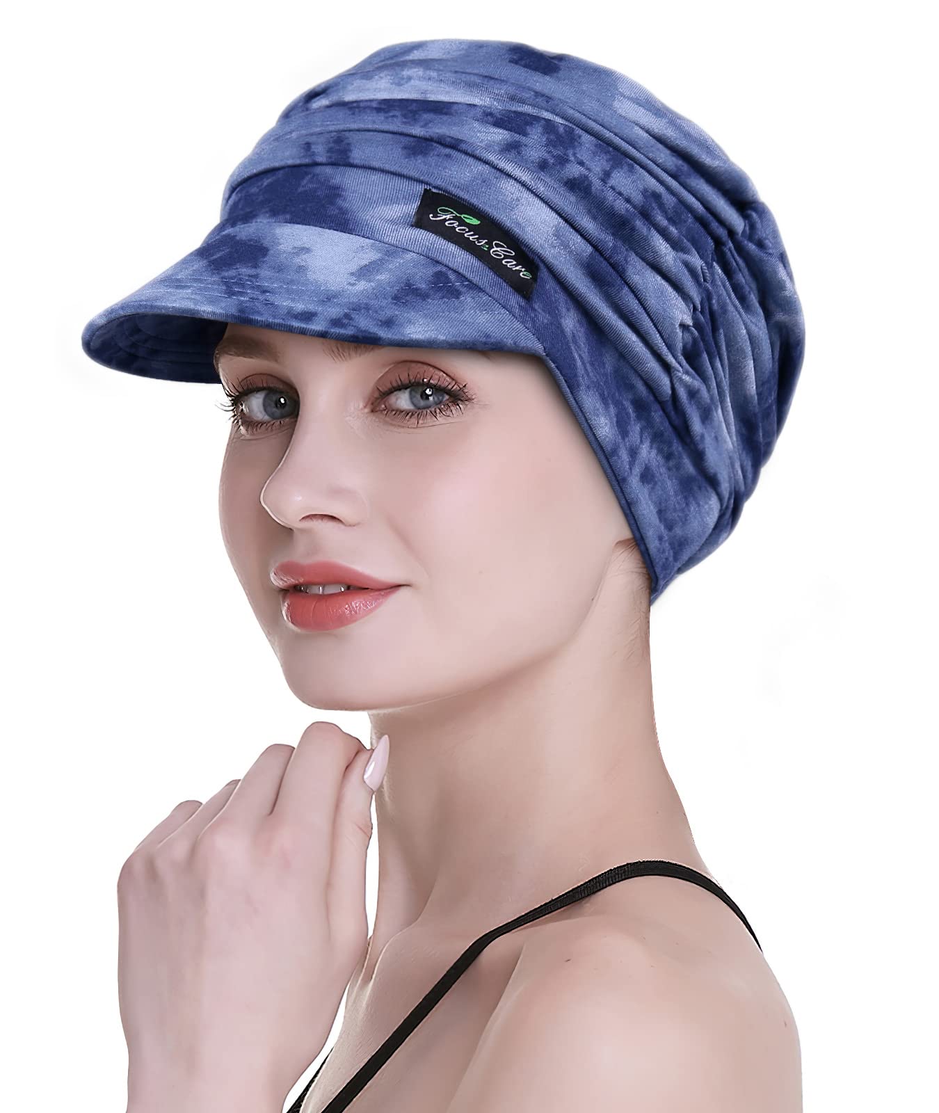 FocusCare Sciarpe morbide da Donna chemio, Tessuto di bambù, Cappellino da Baseball, Turbante per Perdita di Capelli