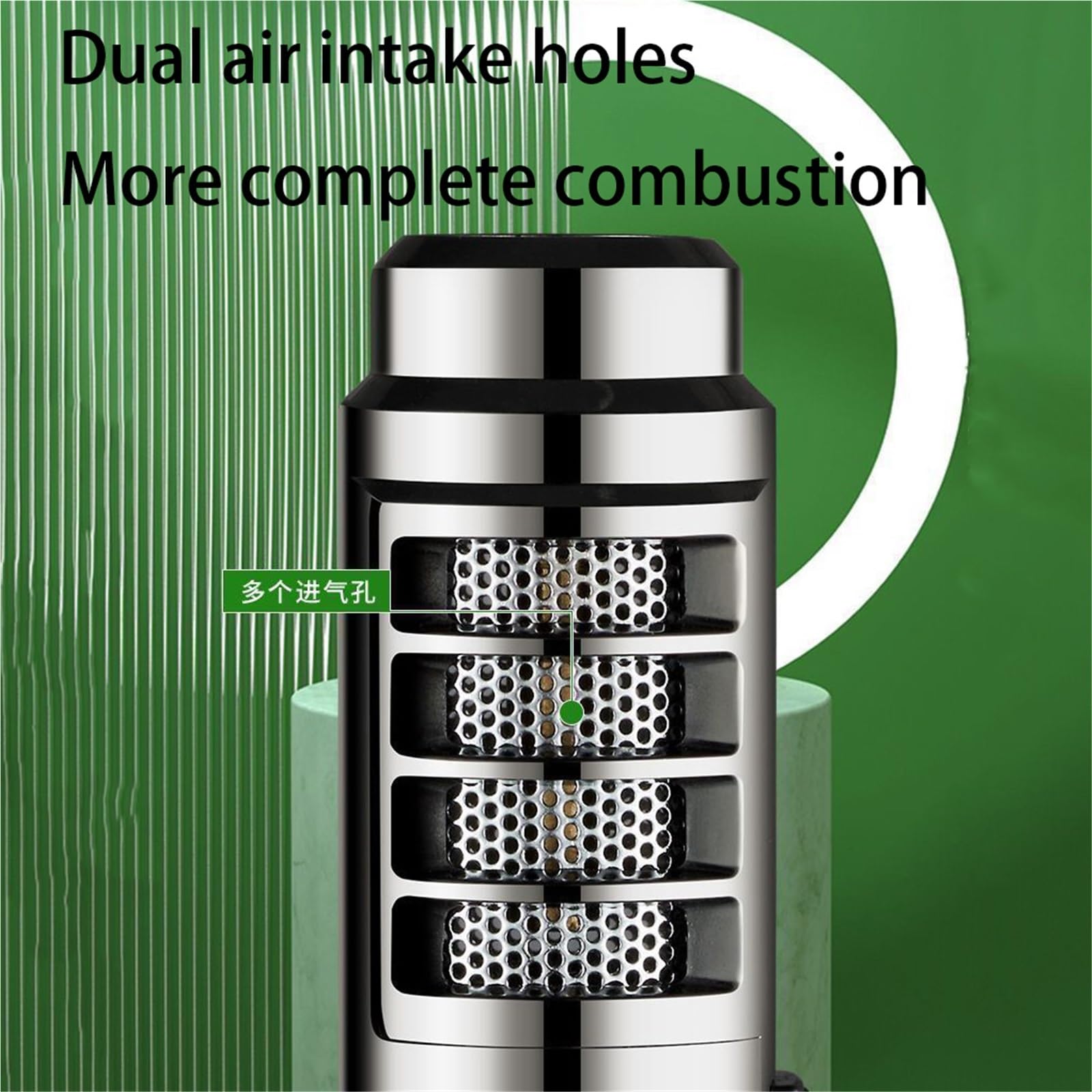 Briquet Torche Butane Rechargeable 1800℃ Jet Flamme Coupe-Vent Réglable Cuisine Extérieur Idéal pour Camping Barbecue