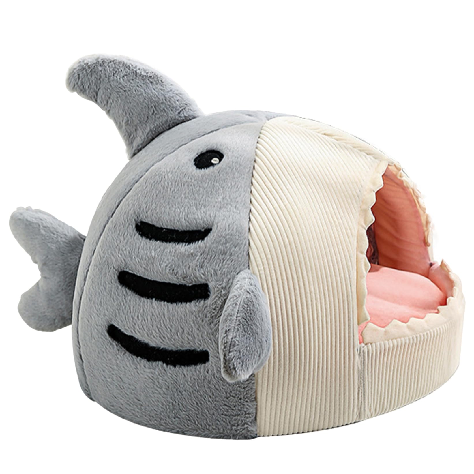 Chats en forme requin lit chaud pour animaux domestiques
