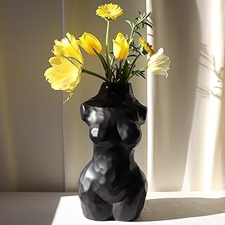 Female Body Vase, Clean Girl Aesthetic Room Decor, Modern Home Decor Cer...