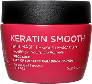 Luseta Keratin Smooth Hair Mask Hydrating & Nourishing for Dry Damaged Hair 16.9 oz