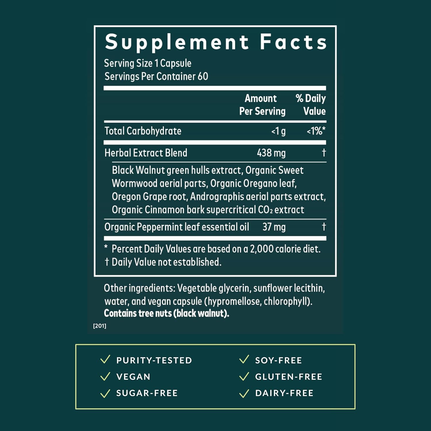 Gaia Herbs Microbiome Cleanse - with Black Walnut, Sweet Wormwood, Oregano & Peppermint - Support for a Balanced GI Tract & Digestive Health* - 60 Vegan Liquid Phyto-Capsules (60 Servings) - Image 3