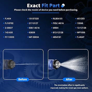 ダッジ・デュランゴ・ラム 1500 2500 3500 バン ジープ グランドチェロキー Tj ラングラー用燃料インジェクター 6個 #oe Fj454、fj10702、2-38837、142-635、fi11333s、19187320、217-3127の交換用。 、800-。 1461n フューエルインジェクターセット