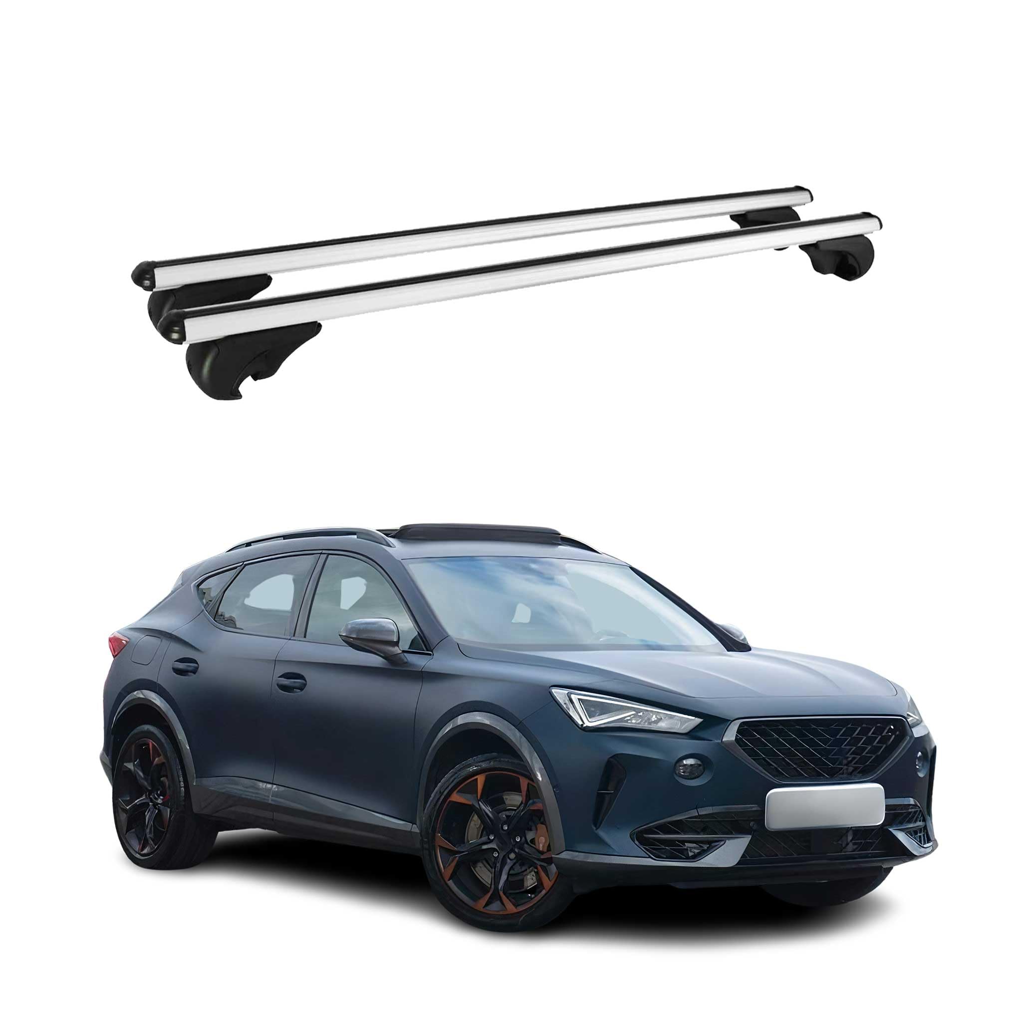 OMAC Dachträger für Cupra Formentor 2020-2026 Aluminium 2 Stangen Silber