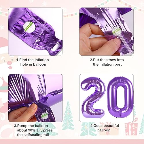 Vista 387 de Globo número 2 de 40 pulgadas, para decoración de cumpleaños y graduaciones, para niños y niñas (color verde claro)