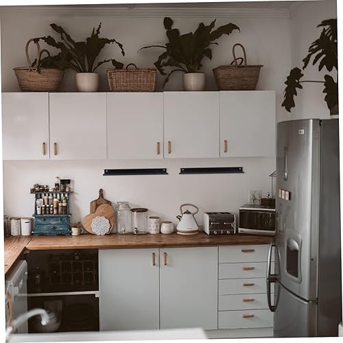 Miniatura 5 de Hemoton Perilla de puerta invisible simple del estante de exhibición del soporte de la pared de aluminio moderno para el