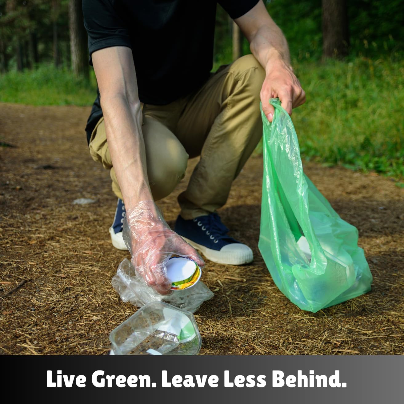 Tall Kitchen Biodegradable Trash Bags 13 Gallon (120 Bags) Eco-friendly Medium Green Garbage Bag 55 Liter Landfill-Friendly Can Liners Portable Camping Toilet Bags Made With epi (120 count)