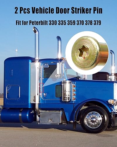 Miniatura 2 de 2 pines para puerta de automóvil para Peterbilt 330 335 359 370 378 379, kit de perno de bloqueo de puerta de repuesto 20-12972 2012972 HLK2128
