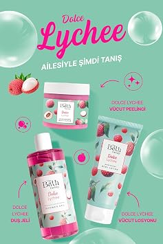 The Bath Factory Moisturizing and Purifying Body Peeling - Lychee Flavored 300 GR