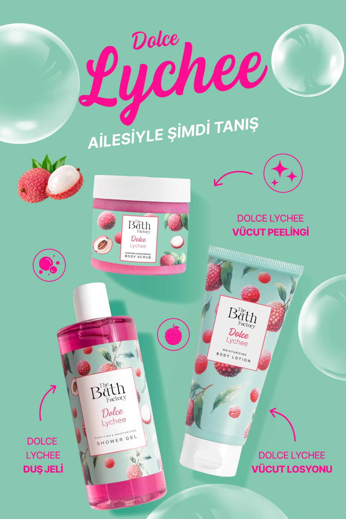 The Bath Factory Dolce Lychee Vücut Losyonu 200 ml