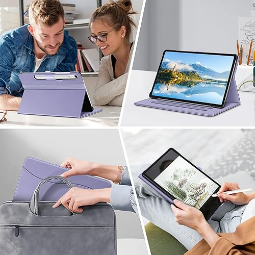 Miniatura 55 de Fintie Funda para Samsung Galaxy Tab S10 Lite/S10 FE/ S9 FE 5G 10.9 pulgadas/Tab S9 de 11 pulgadas con soporte para S Pen, cubierta protectora
