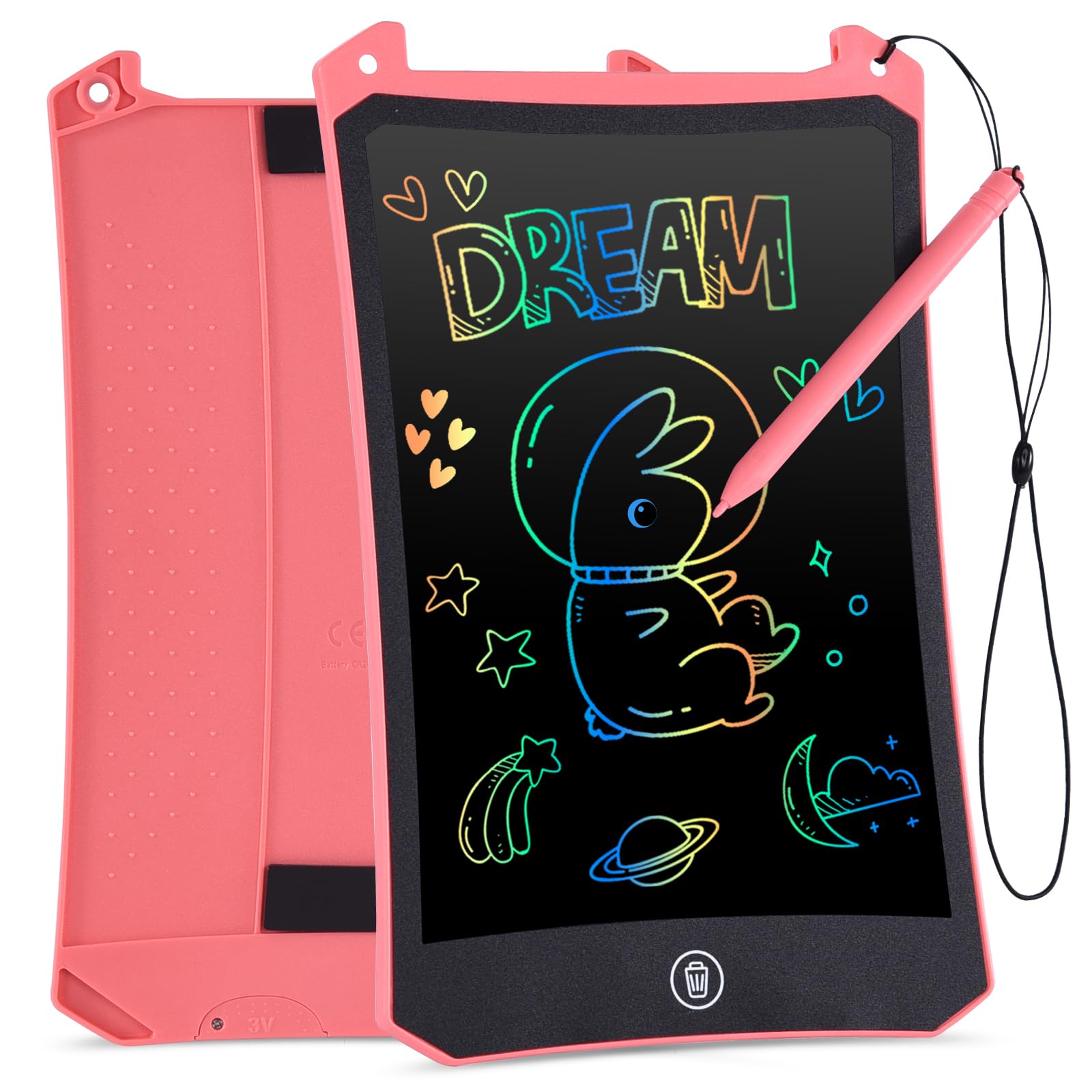 Lavagna per Bambini 8,5 Pollici,cimetech Tavoletta Grafica LCD Scrittura Colorato Elettronica Lavagnetta Cancellabile Giochi Bambini 2 3 4 5 6 7 8 anni Regalo Natale Giocattolo per Bambina Bambino