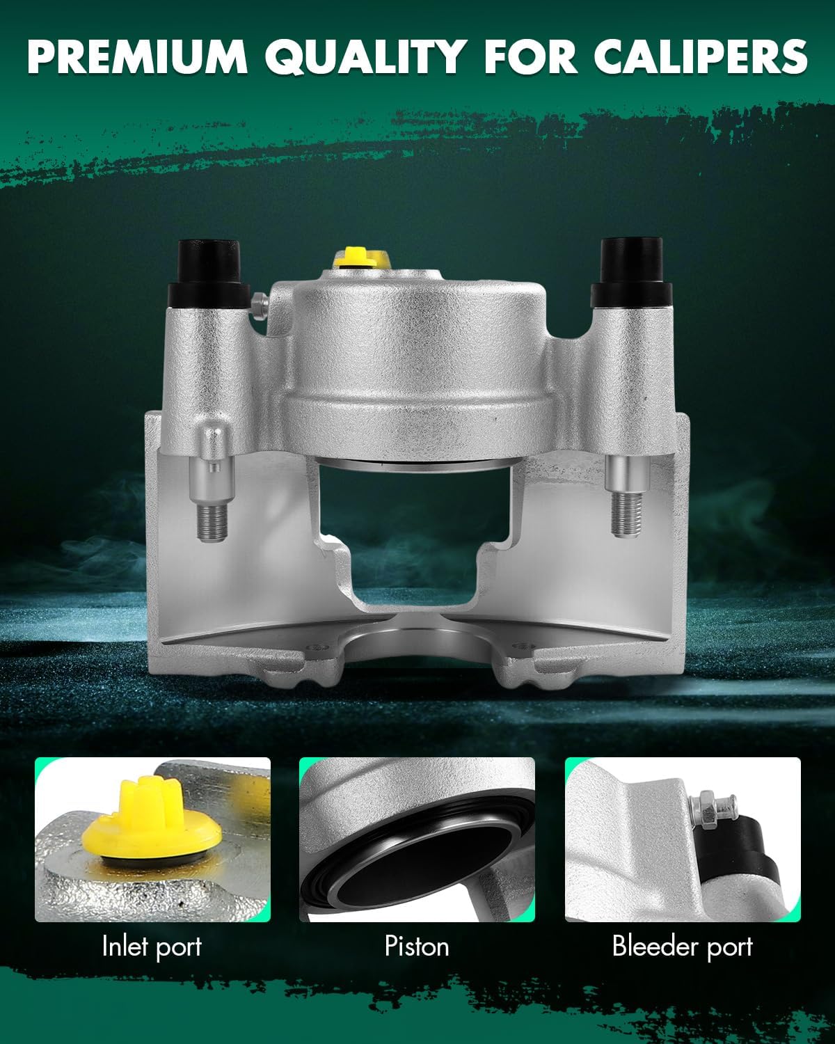 SCITOO Front Right Brake Caliper Without Bracket 184297 Compatible For Chevrolet For C1500 Suburban 1995-1999,For C2500 1995-2000,For C2500 Suburban 1995-1999,For C3500 1995-1997 1999-2000