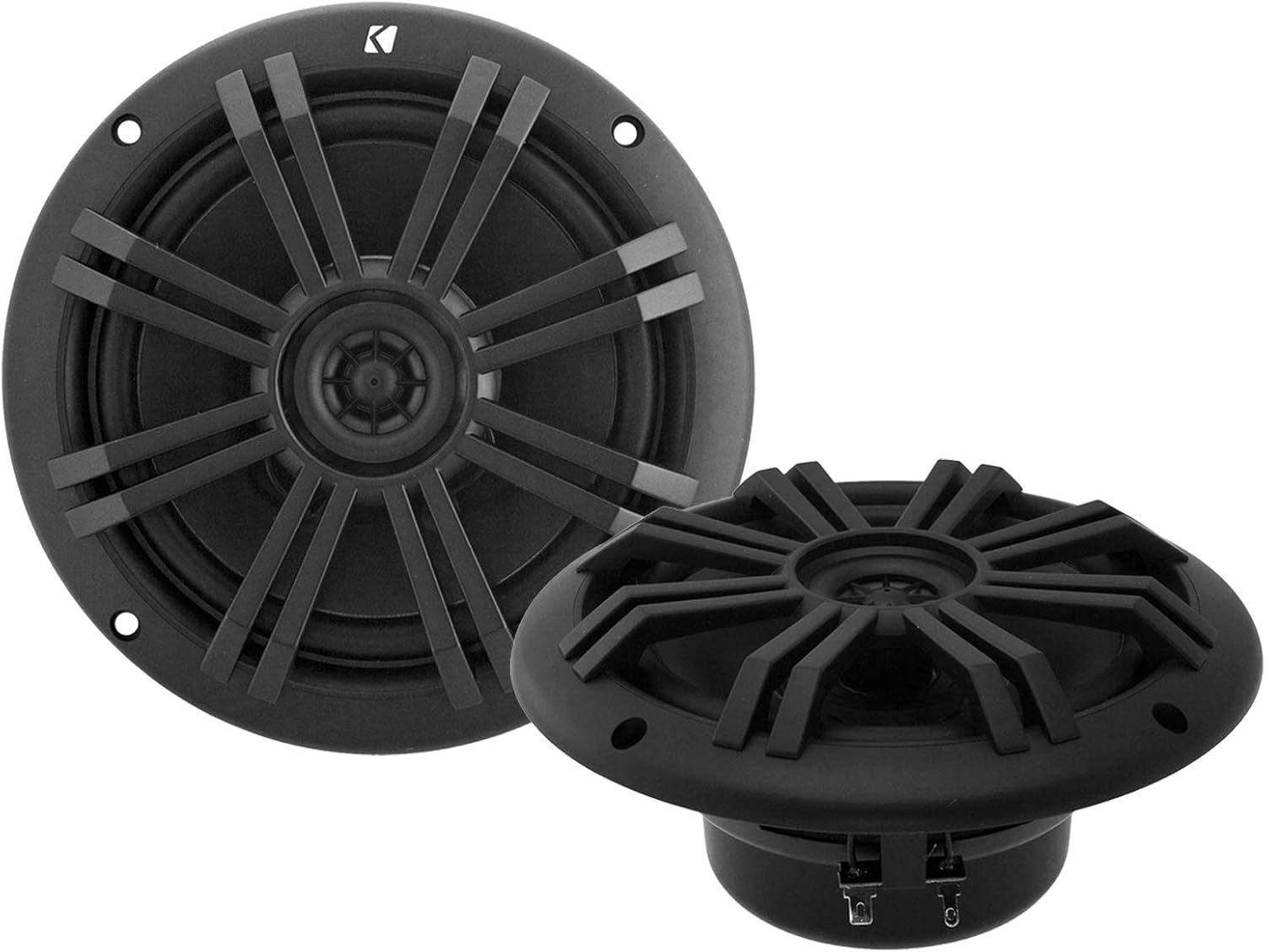 KICKER Negro OEM reemplazo marino 6,5" altavoces coaxiales de 4 ohmios