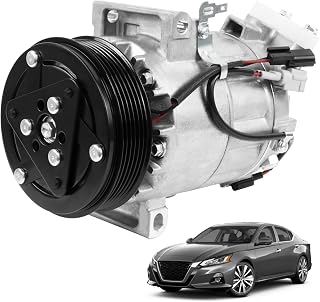 Air Conditioner AC Compressor with Clutch Compatible with 2019-2024 Nissan Altima 2.5L and for Rogue 1.5L / 2.5L 2021 (with DCS-17EC Compressor) NOT fit 6SBH14C Style Compressor