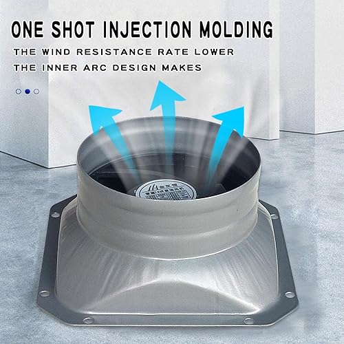 Miniatura 4 de Ventilador solar para toda la casa, panel solar de 6W, ventilador de escape de brida de tubo de 4 pulgadas, utilizado para exteriores, ventilación