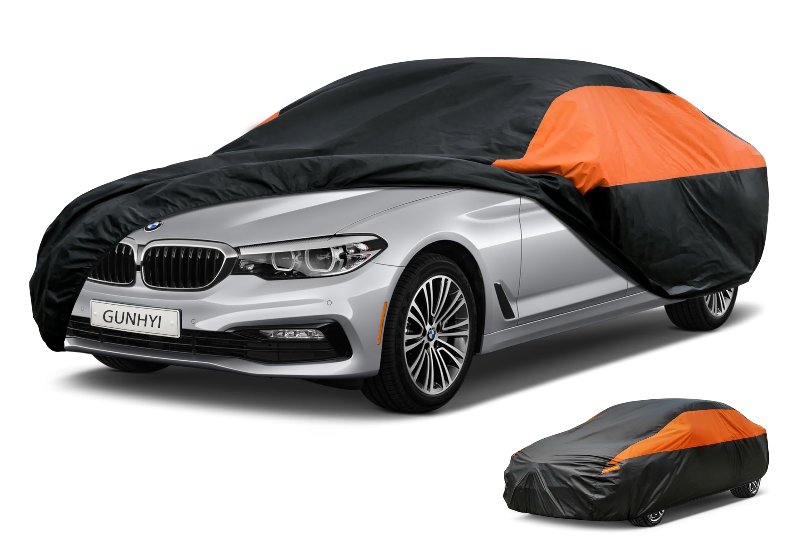 GUNHYI Waterproof Sedan Full Car Cover Custom Fit 5 Series(1972-1987)
