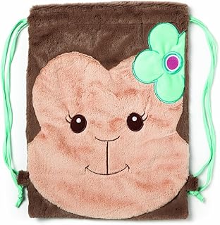 Nat and Jules Floralicious Drawstring Bag, Monkey