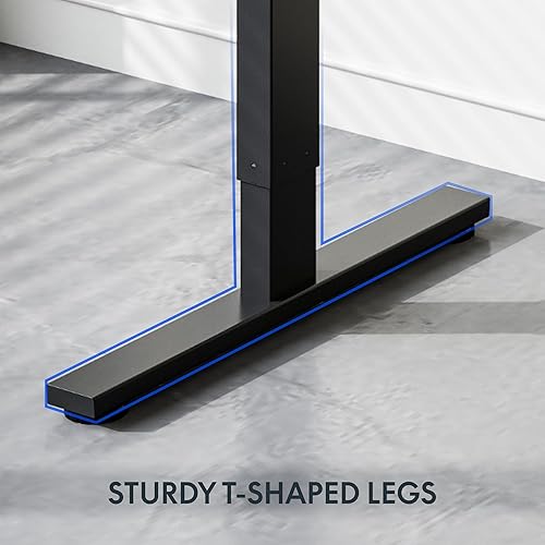 Miniatura 9 de FLEXISPOT Esencial - Escritorio eléctrico de pie con escritorio de 48 x 24 pulgadas controlador de memoria ergonómico escritorio ajustable de altura