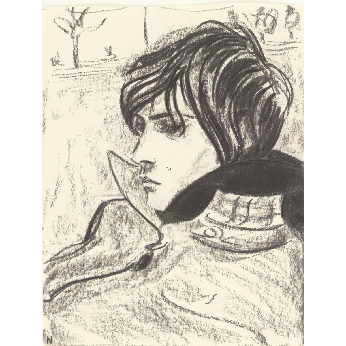 Elizabeth Peyton Nick impression chic 76,2x101,6 cm d&eacute;coration de chambre - 2