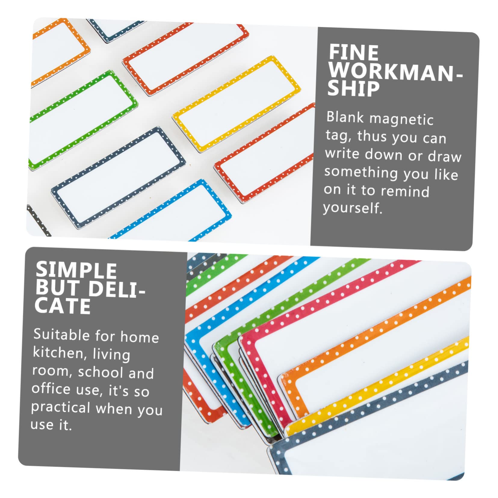 48stücke Teiliges Magnetische Namensschilder Beschreibbare Eva Etiketten Für Kühlschrank Und Whiteboard Wiederverwendbare Abwischbare Erinnerungssticker Für Schule Und Zuhause