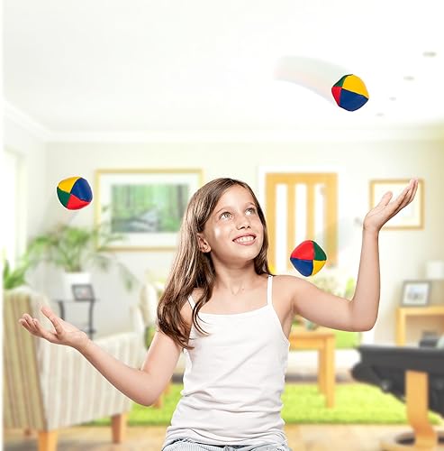 Miniatura 6 de ArtCreativity Bolas de malabares para principiantes y profesionales (juego de 3) juguete de aprendizaje, juego de bolas de malabares para aprender a