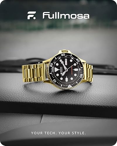 Miniatura 2 de Fullmosa Correa de reloj, repuesto de acero inoxidable de liberación rápida para hombres y mujeres, correa de reloj de cadena de metal ancho 0.630