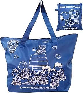 キャラクターズ トート バッグ 肩掛け 大容量 30Ｌ 撥水加工 コンパクト 収納袋付き 旅行 携帯 スーツケース 固定 便利 キャリーオン 縦41×横58×ﾏﾁ20