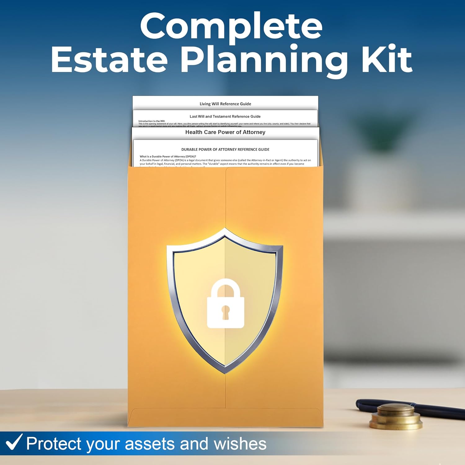 Complete Estate Planning Kit & Will Planner – Last Will and Testament, Living Will, Durable Power of Attorney, and Health Care Power of Attorney – Do It Yourself Legal Will and Testament Kit - Image 6