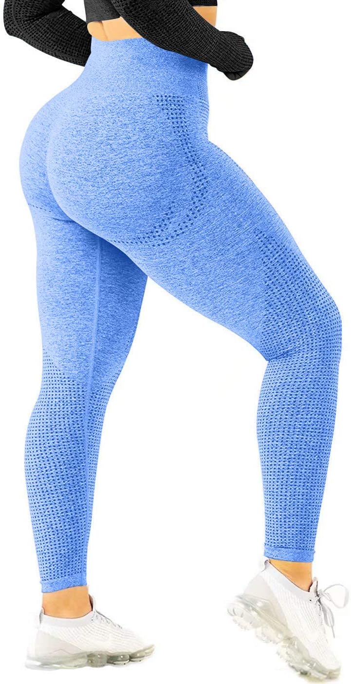 Women High Waisted Leggings Seamless Workout Yoga Pants Butt Lift Tummy Control