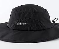 Vista 91 de Home Prefer UPF50+ - Sombrero de sol para hombre, sombrero de pesca de ala ancha para hombres y mujeres, sombrero de playa con protección UV, Gris