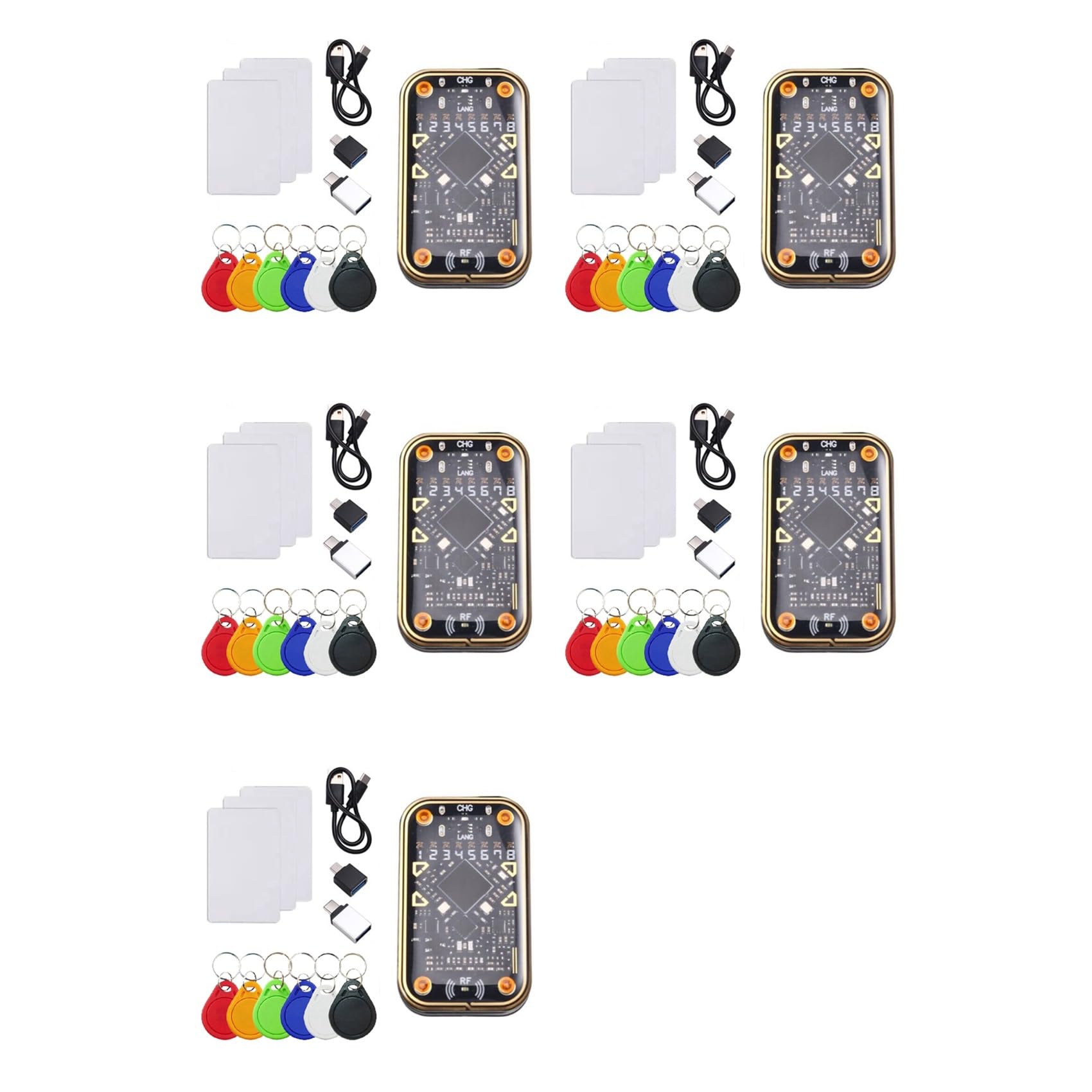 5X V2.0 RFID Ultimate Emulator NFC Duplikator + 15xCUID 30xUID Brelok 125Khz 13.56Mhz Czytnik RFID Decode Card