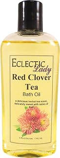 Red Clover Tea Bath Oil - Scented Body Oil - Relaxing & Moisturizing Bathing Oil - Fragrance Body Oil For Dry & Rough Sensitive Skin - 4 oz