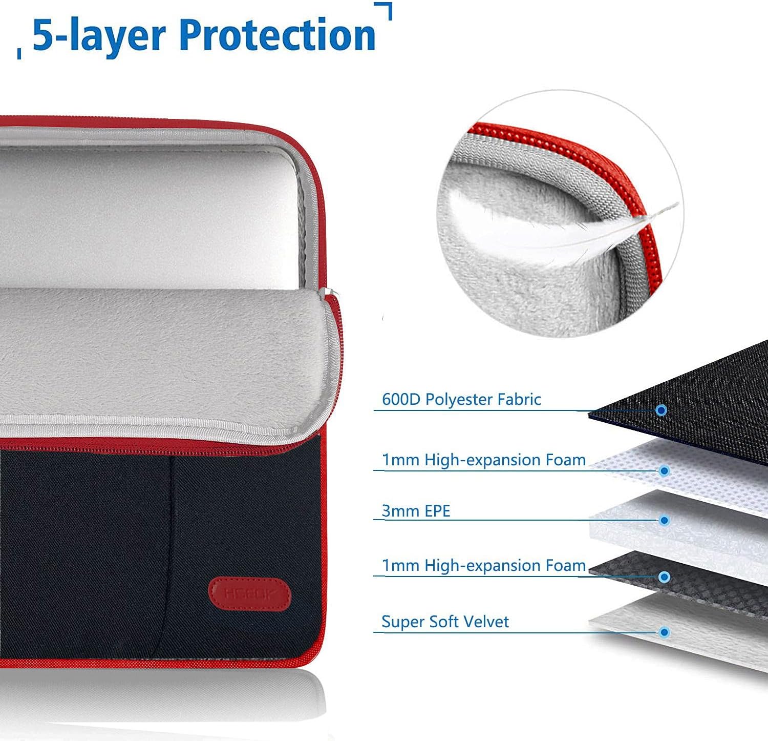 Laptop Case 15 15.6 16 Inch Sleeve Water Resistant Cover for MacBook Pro 16" & 15.4" - Image 4