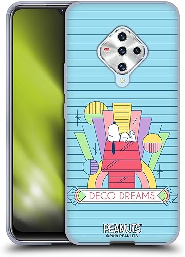 Miniatura 186 de Head Case Designs Funda de gel suave con licencia oficial de Peanuts House Snoopy Deco Dreams compatible con Samsung Galaxy S23 5G Casa,Blue