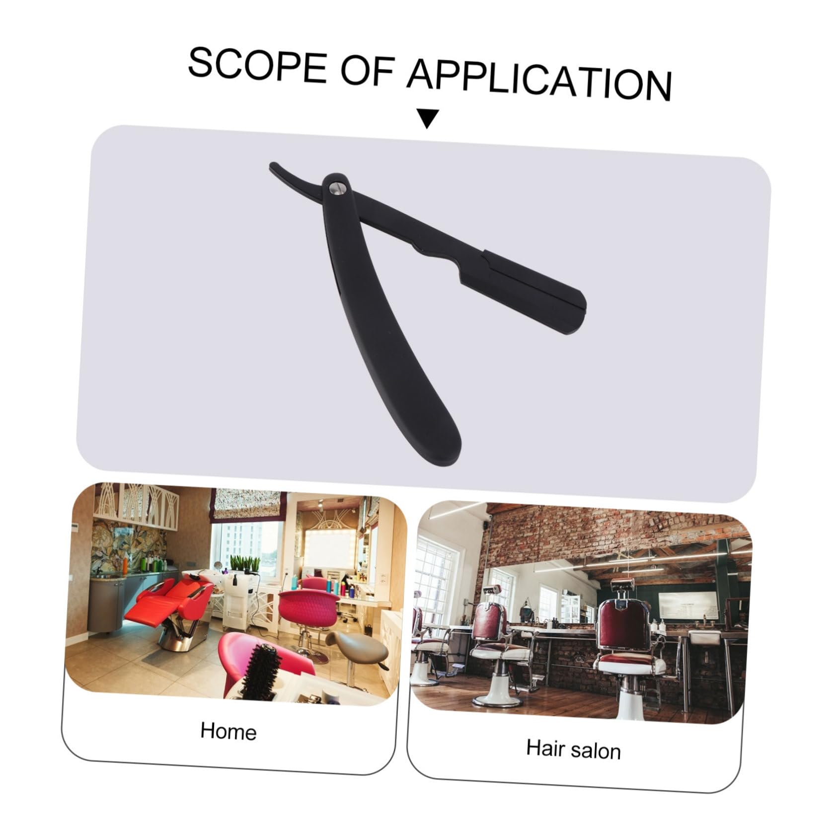 FRCOLOR Men's Shaver Holder Beard Trimmer for Men Razor Holder Stainless Steel Abs Compact Portable