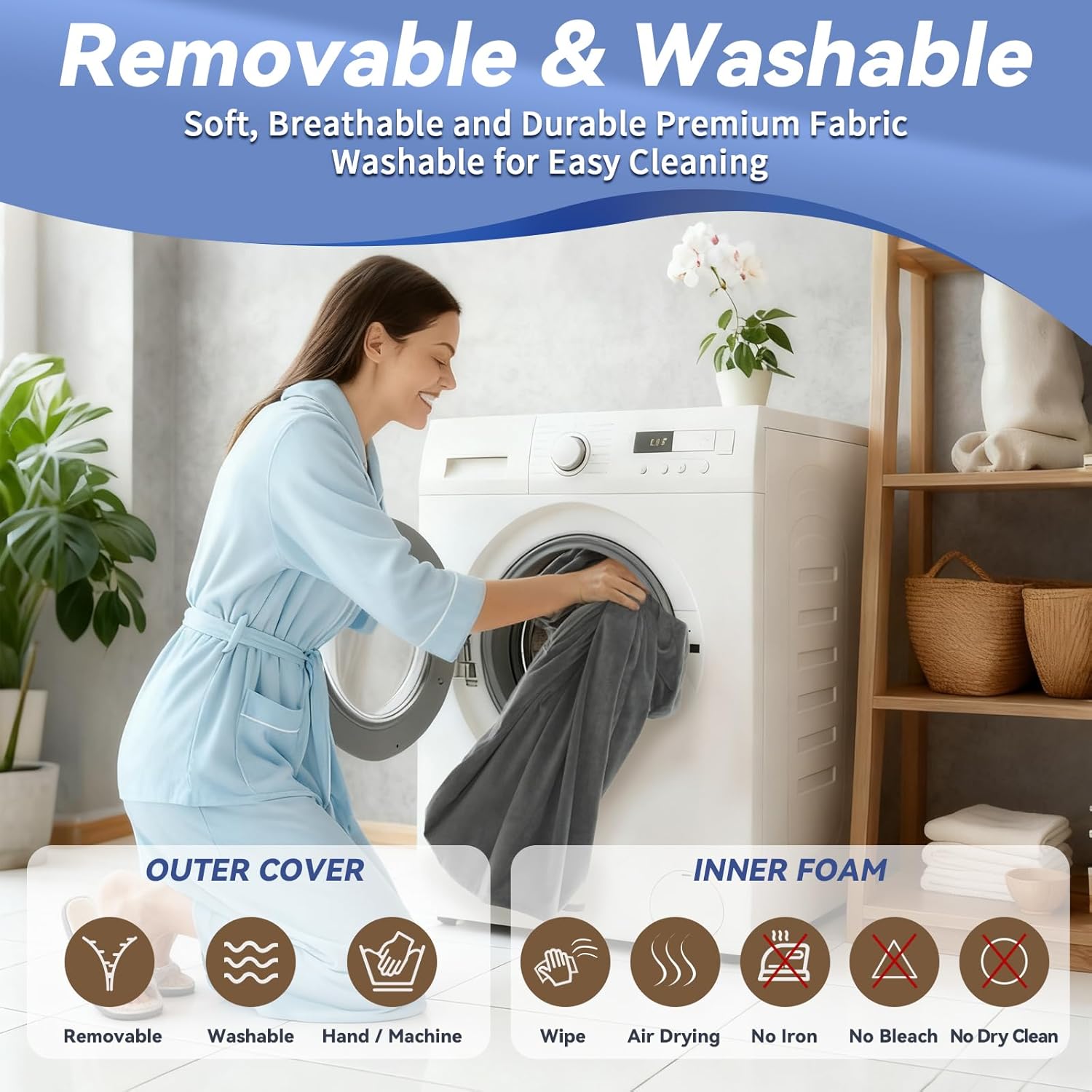 Lash Bed Topper, Ergonomic Curvy Massage Table Foam Topper, Non-Slip Esthetician Bed Cushion with Removable Washable Cover for Beauty Salon, Waxing/Eyelash/Spa/Tattoo/Facial, 71"×28"×7" (Grey)