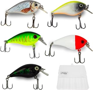 Wobbler-Set Barsch/Hecht/Zander, 5,5 cm, 5-tlg